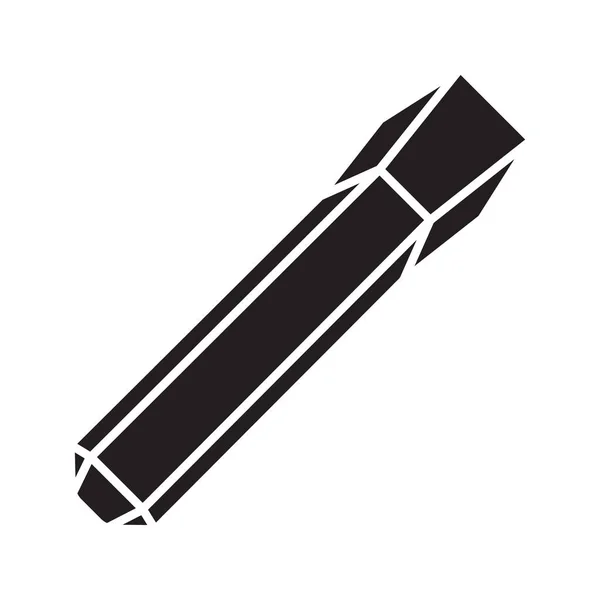 Iron chisel glyph icon — Stock Vector