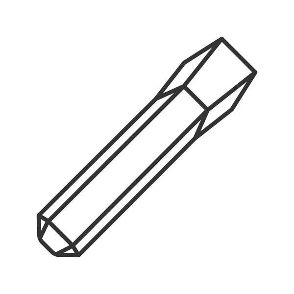 Chisel de ferro ícone linear —  Vetores de Stock