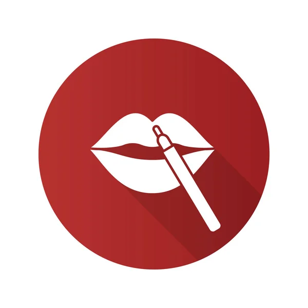 Lippenstift potloodpictogram — Stockvector