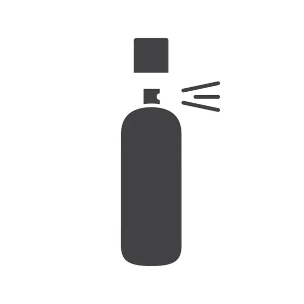 Spray anti-transpirant glyph pictogram — Stockvector