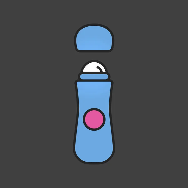 Rouleau icône de couleur antitranspirante — Image vectorielle