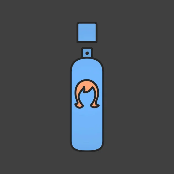 Haarspray kleur pictogram — Stockvector