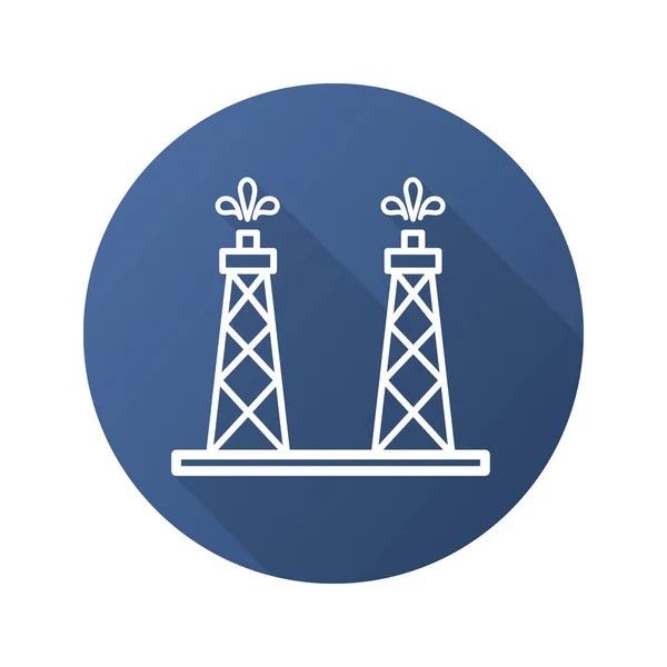 石油生产平台 — 图库矢量图片
