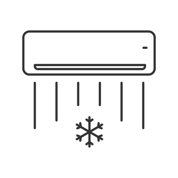 Climatiseur icône linéaire — Image vectorielle