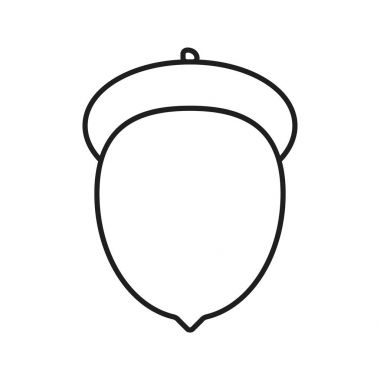 Meşe palamudu doğrusal simgesi