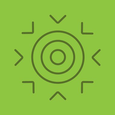 Hedef doğrusal simgesi