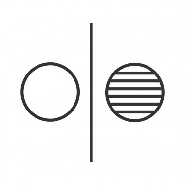 Sembol doğrusal simgesini karşısında