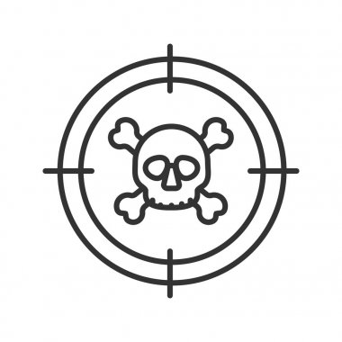 Kafatası ve kemiklerin doğrusal simgesine amacı