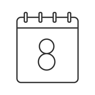 Sekizinci gün ay doğrusal simgesinin