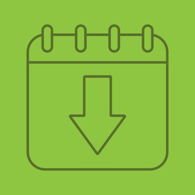 Doğrusal takvim simgesini indirmek