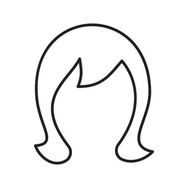 Peruk doğrusal simgesi