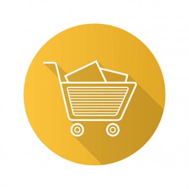 alışveriş sepeti ile kutuları.