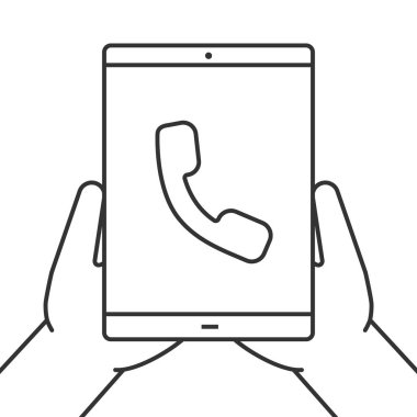tablet bilgisayar tutan eller