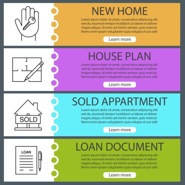 Emlak web afiş şablonları ayarlamak