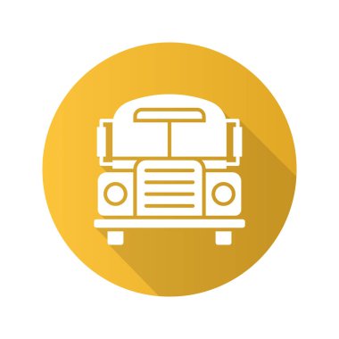 Okul otobüsü düz tasarım