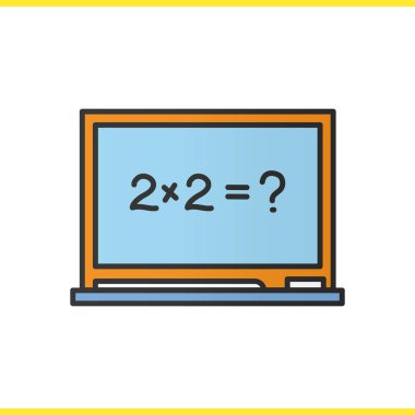 Okul yazı tahtası renk simgesi