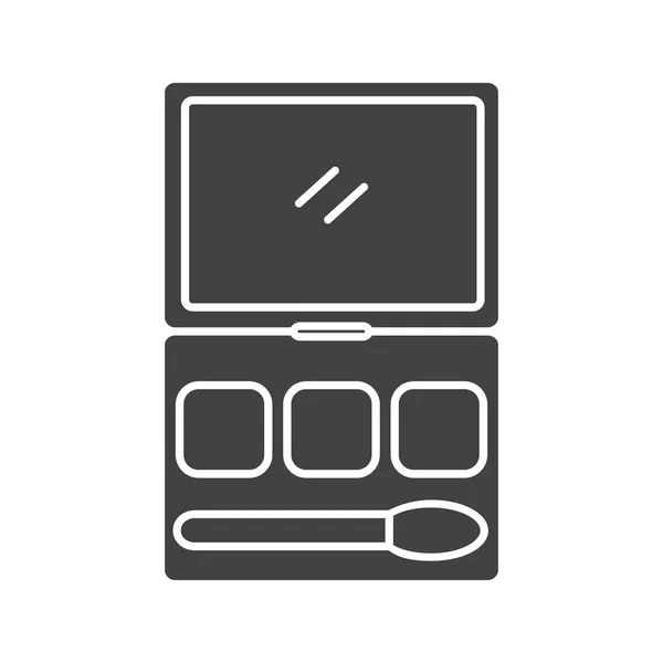 Make-up kit glyph pictogram — Stockvector