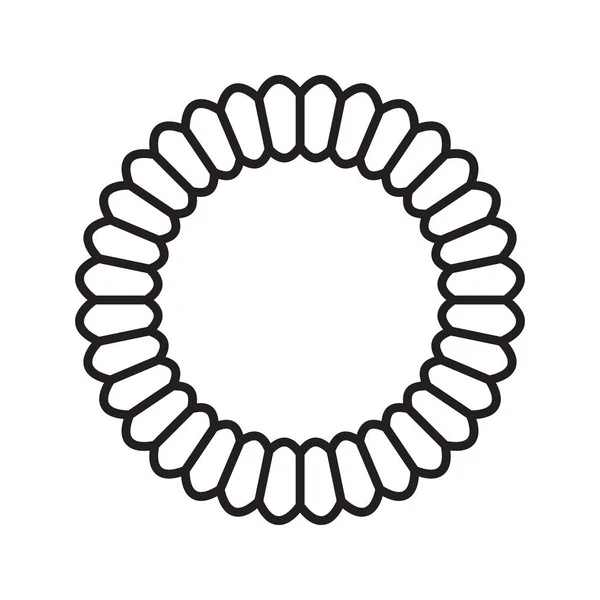 Лінійна ікона для стрижки волосся — стоковий вектор