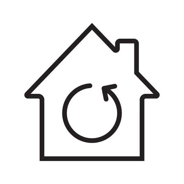 Home renovation linear icon — Stock Vector