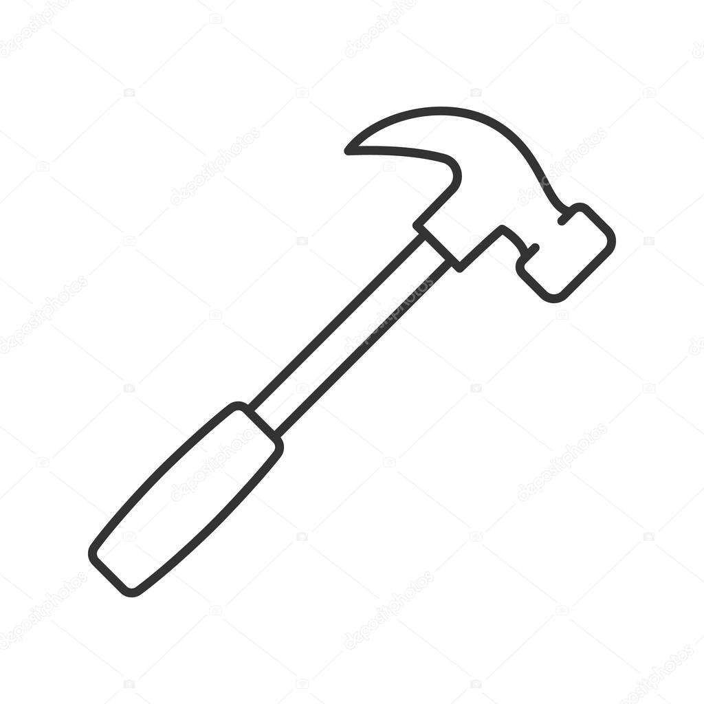 Hammer linear icon