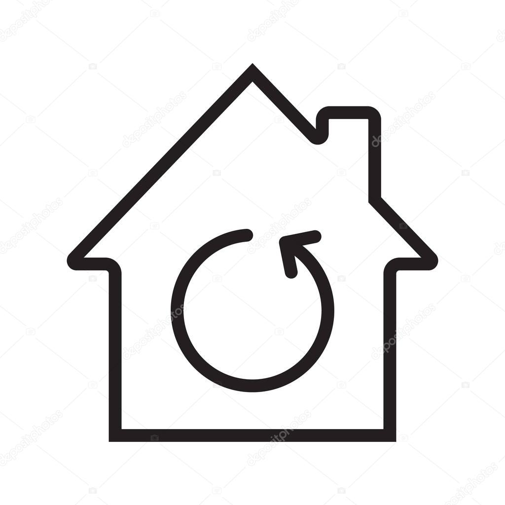 Home renovation linear icon