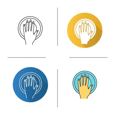 Manikür kase simgeler