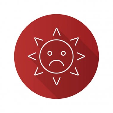 Üzgün güneş gülümseme 