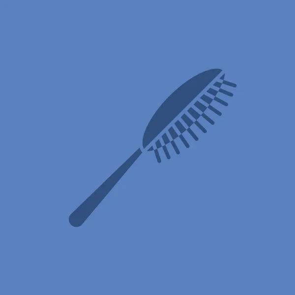 Cepillo de pelo icono de color glifo — Archivo Imágenes Vectoriales