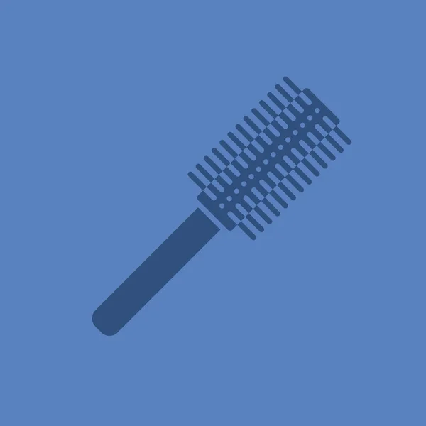 Hair brush glyph color icon — Stock Vector
