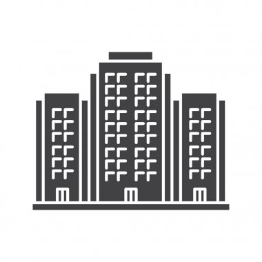 Çok katlı bina simgesini