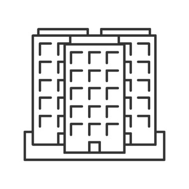 Çok katlı bina simgesini