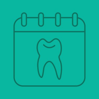 Diş hekimi alımı zamanlama simgesini