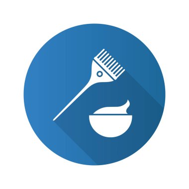 Saç boyama seti simgesi