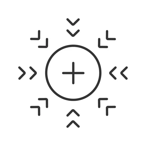 Icono de símbolo de atracción — Vector de stock