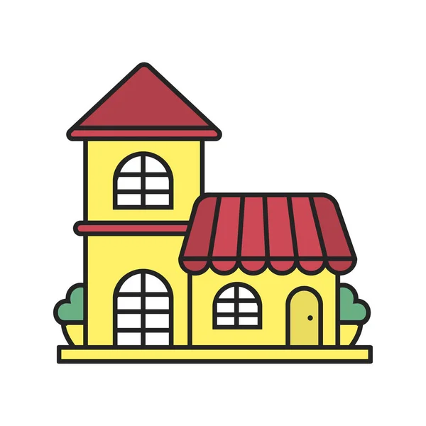 Restaurante icono de color — Vector de stock
