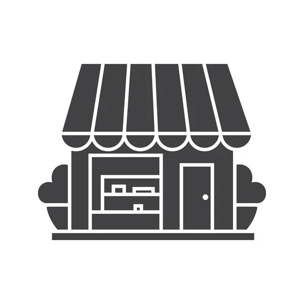 Значок маленького магазина — стоковый вектор