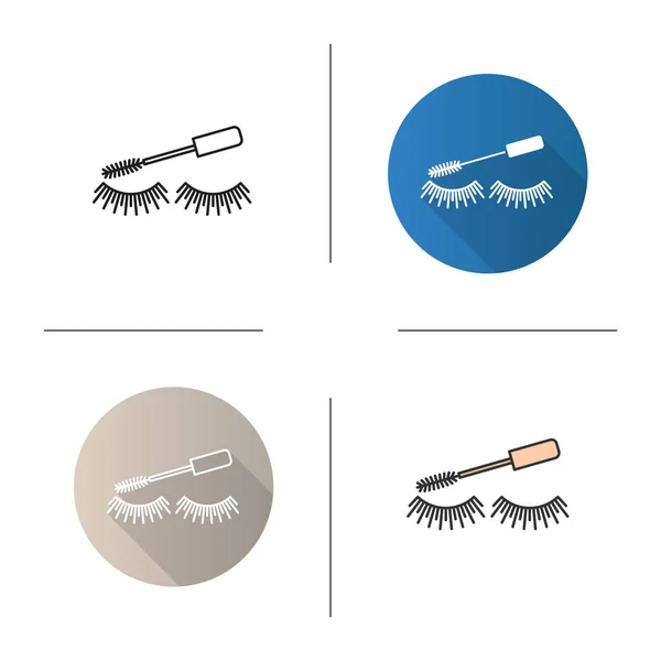 Mascara oogpictogrammen — Stockvector