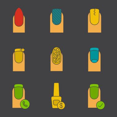 Manikür Icons set