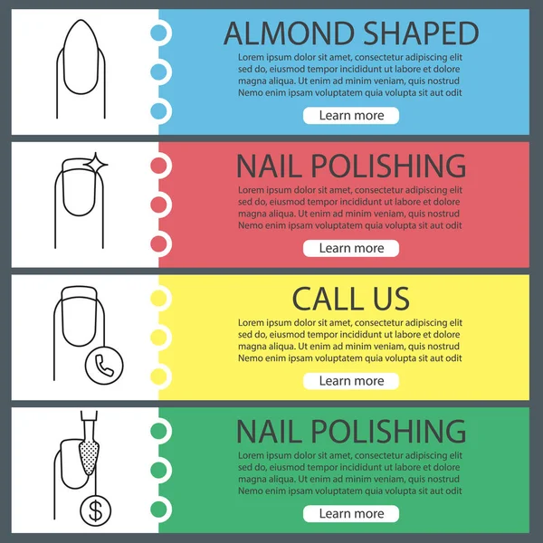 Afiş şablonlar kümesi manikür