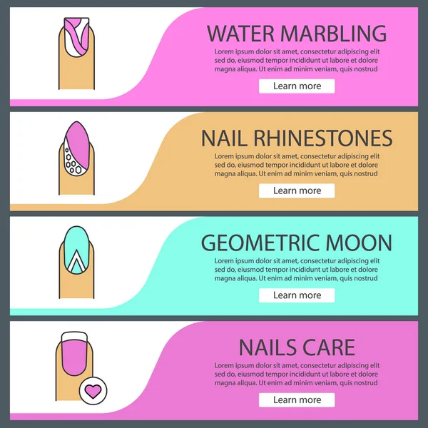 Afiş şablonlar kümesi manikür