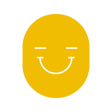 Mutlu ve komik bir gülümseme simgesi