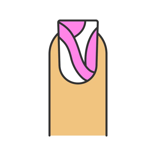 Nail art design pictogram — Stockvector