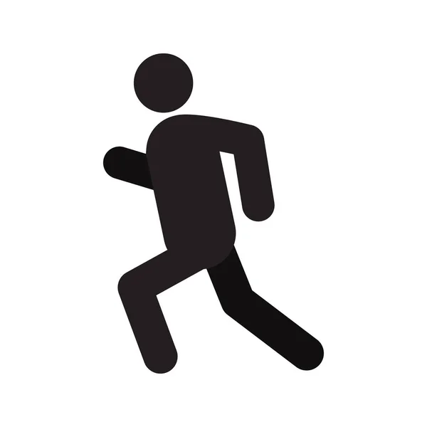 Running Man Ikone — Stockvektor