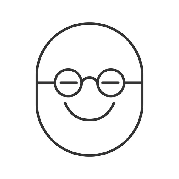Smart smiley-ikonen — Stock vektor