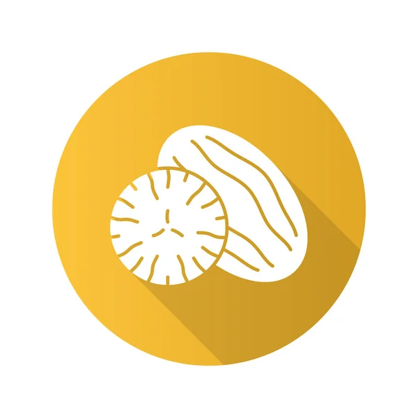 Nutmeg flat icon — Stock Vector