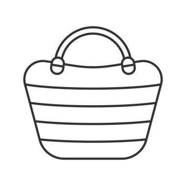 Plaj çantası simgesini