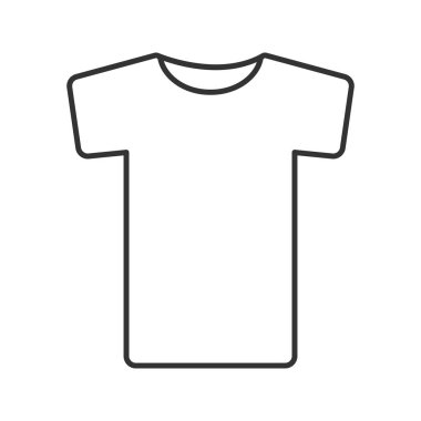 T-shirt doğrusal simgesi