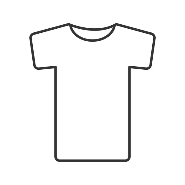 Camiseta icono lineal — Archivo Imágenes Vectoriales