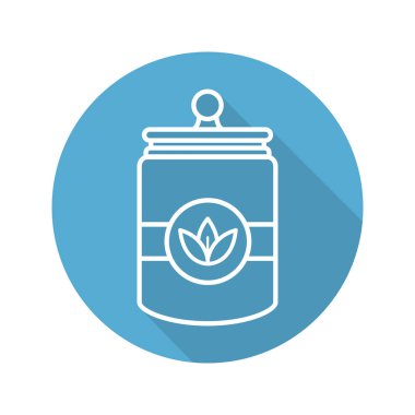 Doğrusal uzun gölge simgesi