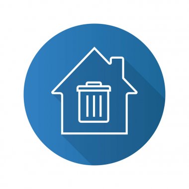 Doğrusal uzun gölge simgesi